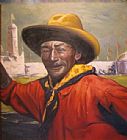 Unknown Cowboy painting